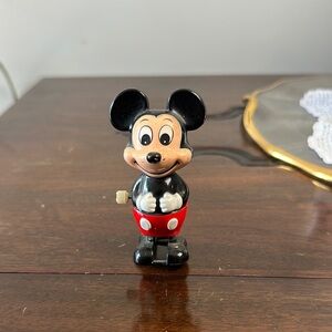 Disney Mickey Mouse Wind-Up Figure with Red and Black Accents
